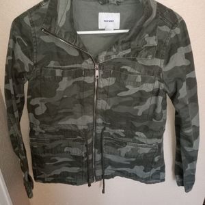 Old Navy camo utility jacket